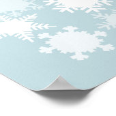 Sneeuwvlokken - Alternatief handboek handtekeninge Poster (Hoek)