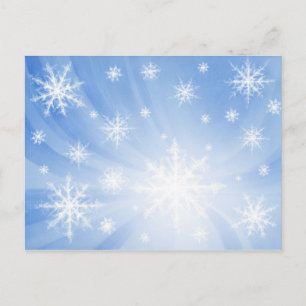 Sneeuwvlokken Ansichtkaart 01 Briefkaart