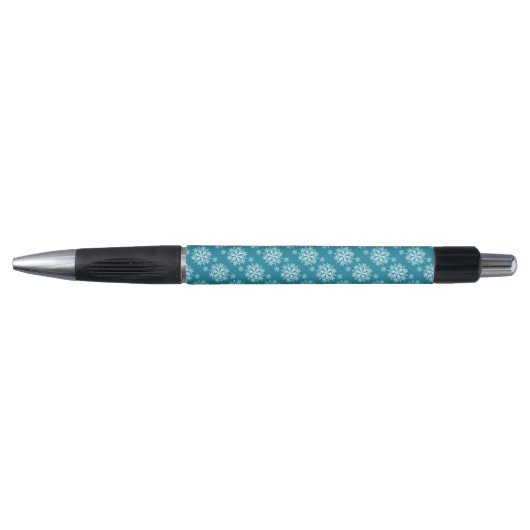 Sneeuwvlokken Aqua Wit Pen (Voorkant)