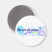 sneeuwvlokken_autisme magneet (Voorkant / Achterkant)