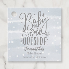 Sneeuwvlokken Baby Het is koud buiten Baby shower Bedankjes Labels
