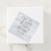 Sneeuwvlokken Baby Het is koud buiten Baby shower Bedankjes Labels (In situ)