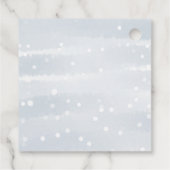 Sneeuwvlokken Baby Het is koud buiten Baby shower Bedankjes Labels (Achterkant)