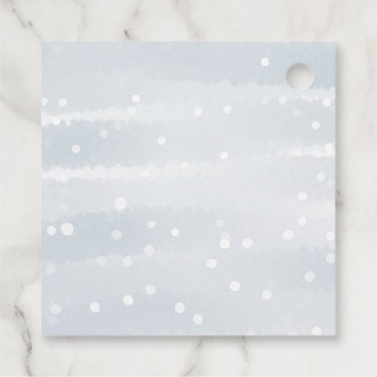 Sneeuwvlokken Baby Het is koud buiten Baby shower Bedankjes Labels (Achterkant)