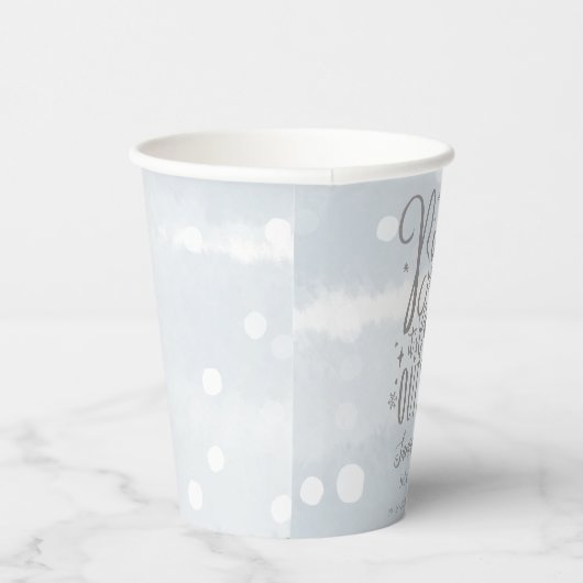 Sneeuwvlokken Baby Het is koud buiten Baby shower Papieren Bekers (Rechts)