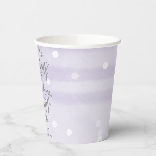 Sneeuwvlokken Baby Het is koud buiten Baby shower Papieren Bekers (Links)