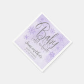 Sneeuwvlokken Baby Het is koud buiten Baby shower  Servet (Hoek)