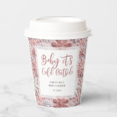 Sneeuwvlokken Baby Het is koud buiten Papieren Bekers (Voorkant)