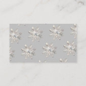 Sneeuwvlokken Baby shower Informatiekaartje (Achterkant)