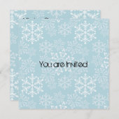 Sneeuwvlokken Baby shower Kaart (Voorkant / Achterkant)