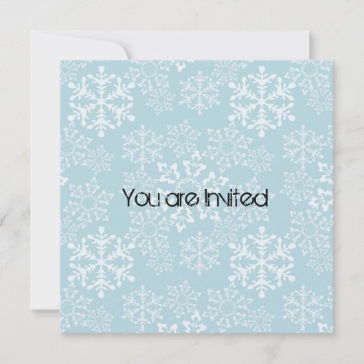 Sneeuwvlokken Baby shower Kaart (Voorkant)