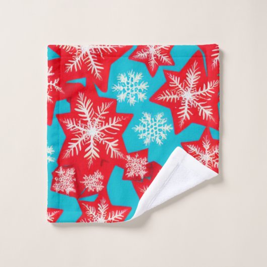 Sneeuwvlokken Bad Handdoek (Wasdoekje)