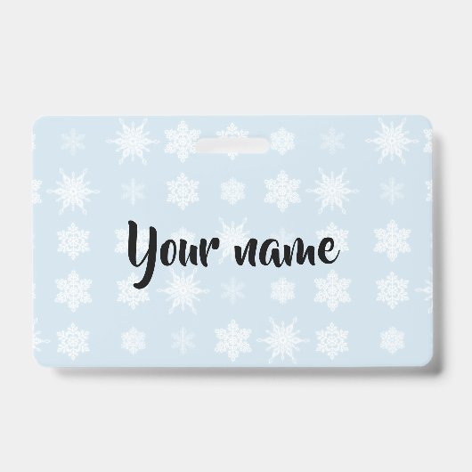 Sneeuwvlokken Badge (Voorzijde)