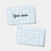 Sneeuwvlokken Badge (Voor- en achterkant)