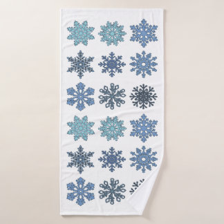 Sneeuwvlokken Badhanddoek