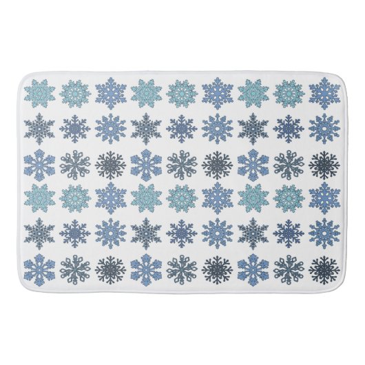 Sneeuwvlokken Badmat (Voorkant)