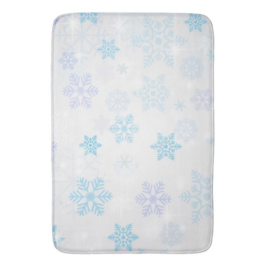 Sneeuwvlokken Badmat (Voorkant Verticaal)