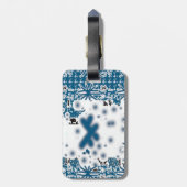 Sneeuwvlokken Bagagelabel (Achterkant verticaal)