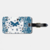 Sneeuwvlokken Bagagelabel (Achterkant horizontaal)
