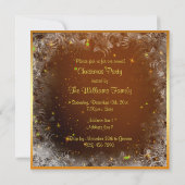 Sneeuwvlokken & Baubles Kerstfeest Kaart (Achterkant)