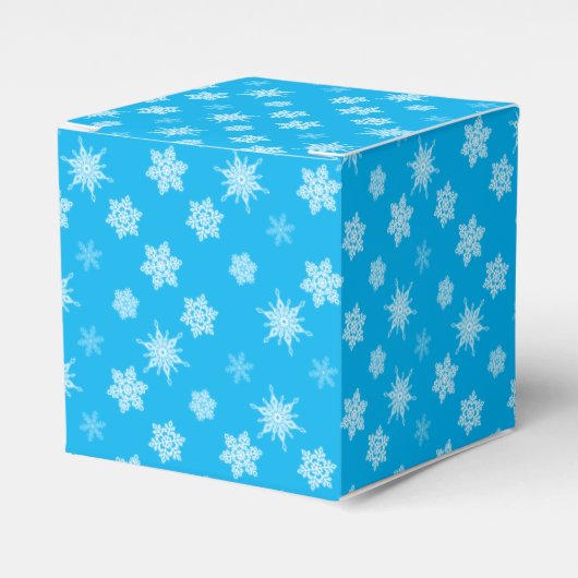 Sneeuwvlokken Bedankdoosjes (Voorkant Zijde)