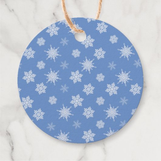 Sneeuwvlokken Bedankjes Labels (Achterkant)