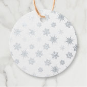 Sneeuwvlokken Bedankjes Labels (Voorkant)
