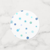 Sneeuwvlokken bedrukte tafeltafelConfetti Confetti (Kleine voorkant)