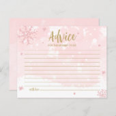 Sneeuwvlokken Betaalbare kaarten voor advies aan B (Voorkant / Achterkant)