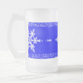 Sneeuwvlokken, bevroren, 16 oz, Mok van geglazuurd (Links)