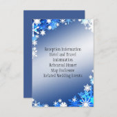 Sneeuwvlokken Bijkaart Kaart (Voorkant / Achterkant)