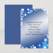 Sneeuwvlokken Bijlagekaart Kaart (Voorkant / Achterkant)