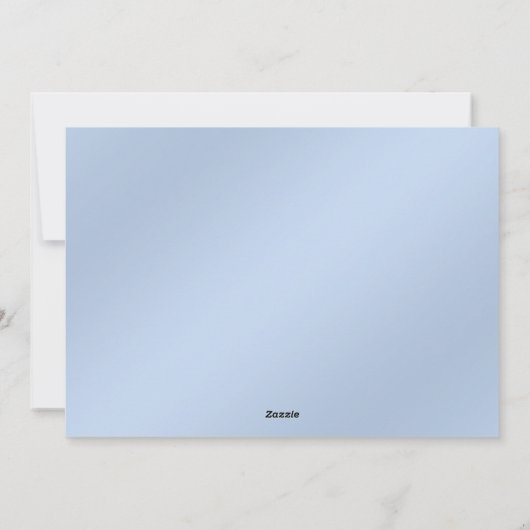 Sneeuwvlokken Blauw Lint Vakantie Kerstmis Kaart (Achterkant)