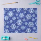 Sneeuwvlokken Blauw Tissuepapier (Craft)
