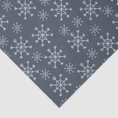 Sneeuwvlokken - blauw tissuepapier (Detail)