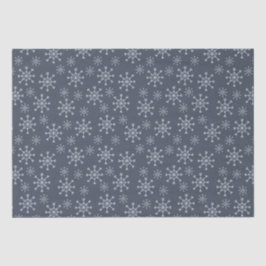 Sneeuwvlokken - blauw tissuepapier