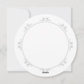 Sneeuwvlokken Blauw Wit Feestdagenkaart (Achterkant)