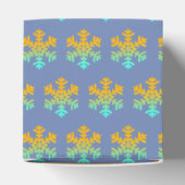 Sneeuwvlokken Blauwe Achtergronddoos Bedankdoosjes (Bovenkant)