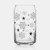 Sneeuwvlokken Blikvorm Glas (Voorkant)