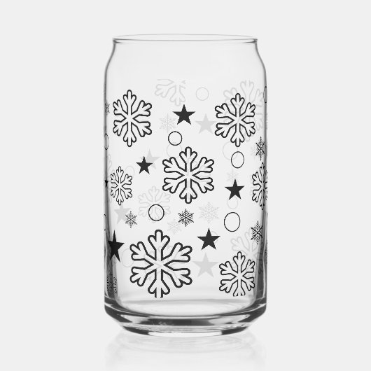 Sneeuwvlokken Blikvorm Glas (Links)