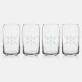 Sneeuwvlokken Blikvorm Glas (Voorkant)