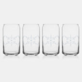 Sneeuwvlokken Blikvorm Glas (Links)