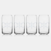 Sneeuwvlokken Blikvorm Glas (Links)