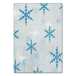Sneeuwvlokken Bling Kerst Huwelijk Tafelkaart Kaart