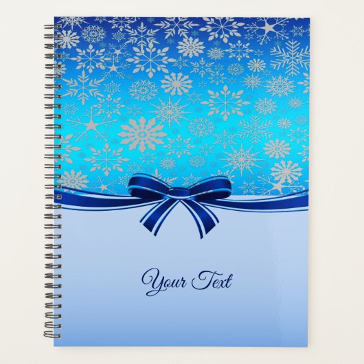Sneeuwvlokken Blue Ribbon Vakantie Planner (Voorkant)