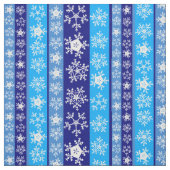 Sneeuwvlokken Blue Stripes Stof (Swatch)