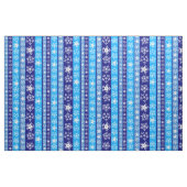 Sneeuwvlokken Blue Stripes Stof (Fat Quarter)