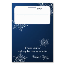 Sneeuwvlokken Blue Zittende Kaart