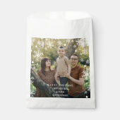 Sneeuwvlokken Boogvormig Frame Foto Overlay Vakant Bedankzakje (Voorkant)