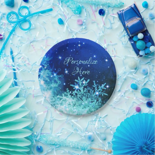 Sneeuwvlokken bord (Feest)